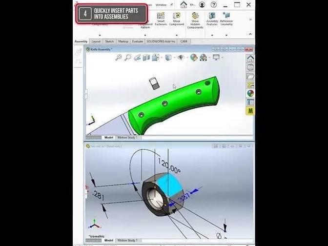 Quickly Insert Parts Into Assemblies In SolidWorks