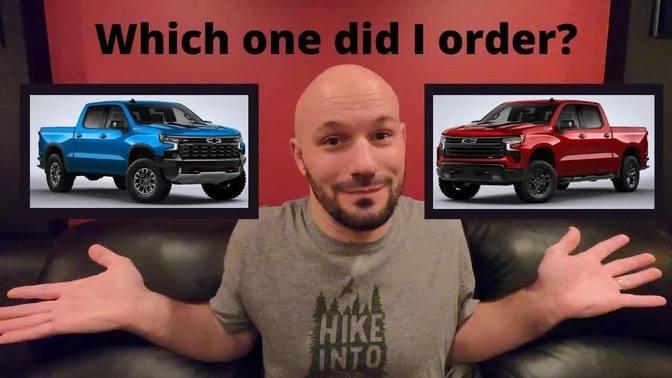 Which Silverado Did I Order Zr Or Trail Boss Refreshed Chevy