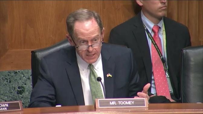 Ranking Member Pat Toomey Opening Statement During Housing Hearing