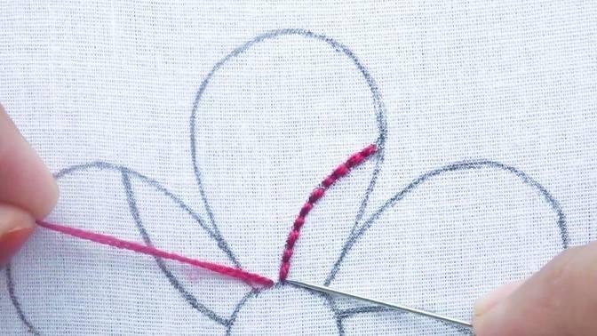 Fantastic Flower Hand Embroidery Unique Flower Embroidery Design For