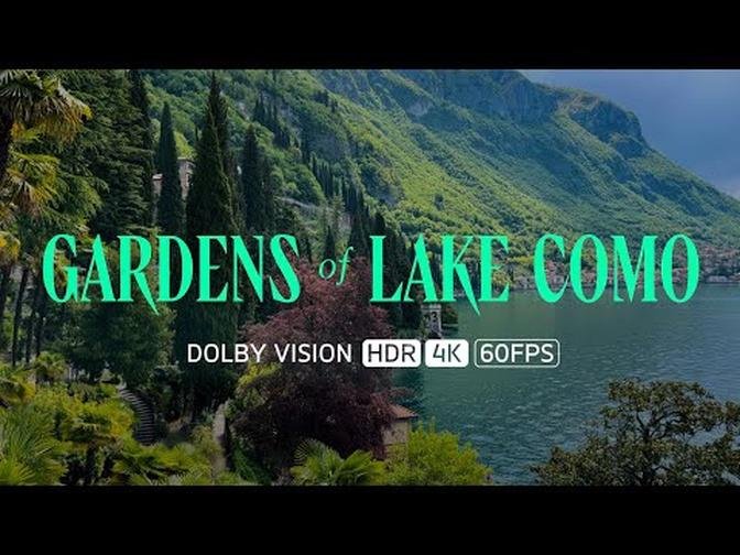 Gardens Of Lake Como Italy Walking Tour 4K