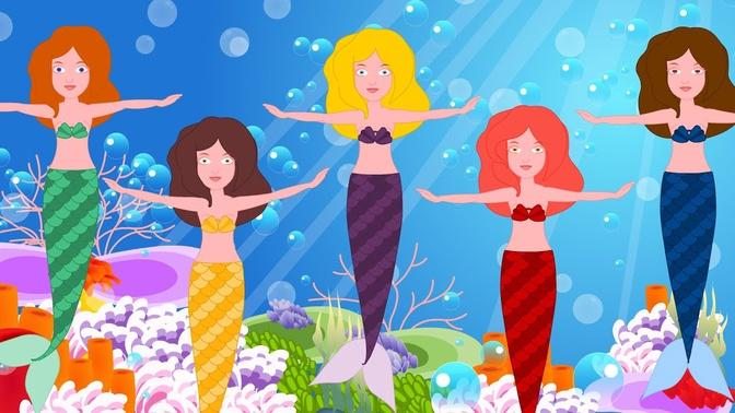 Five Little Mermaids    Original Rhymes By Kids Channel