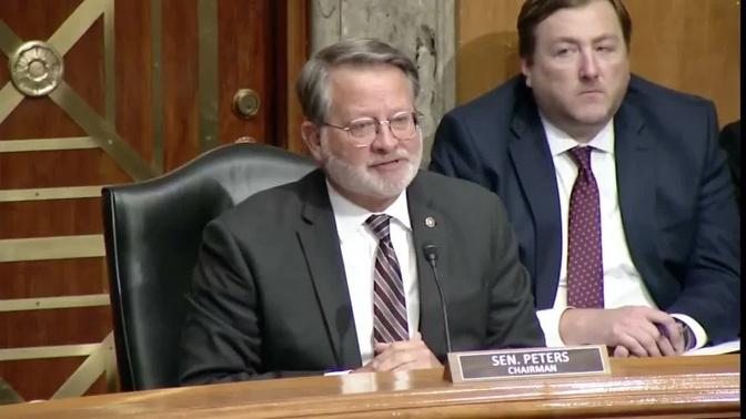 Chairman Peters Questions During: 'Threats to the Homeland' | Videos ...