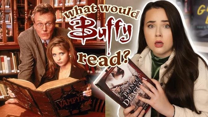 READING LIKE BUFFY THE VAMPIRE SLAYER FOR A WEEK🧛classics, vampire books + romances! (reading vlog)