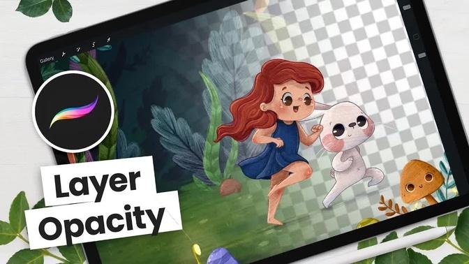 How to change layer OPACITY in Procreate | Procreate 101