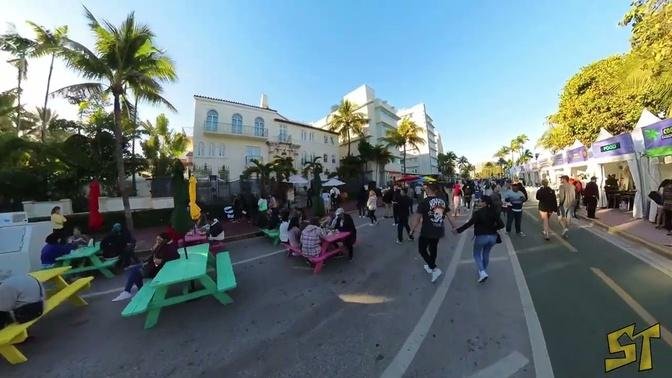 South Beach, Miami Beach. Ocean Drive Walking Tour. | Travel Vlog.