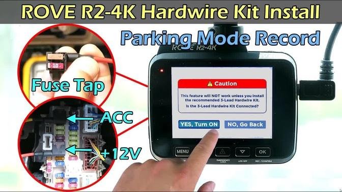How To Install Dashcam Hardwire Kit For ROVE R2-4K