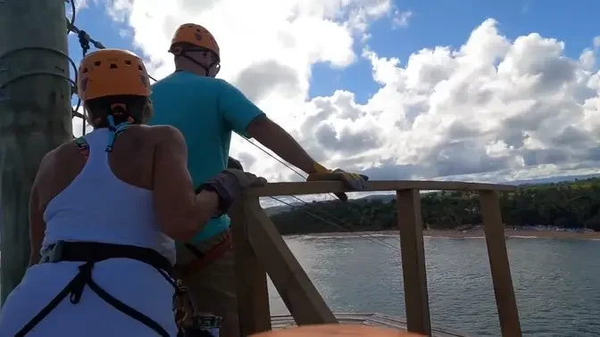 Zip Lining in Coconut Cove, Puerto Plata, Dominican Republic