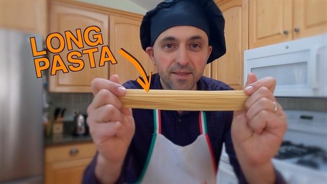 Why you should NOT snap long pasta 