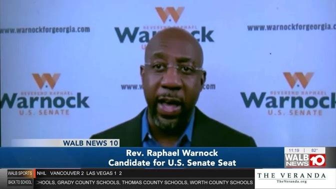 WALB Coverage of Reverend Raphael Warnock Press Conference - 8.25.20