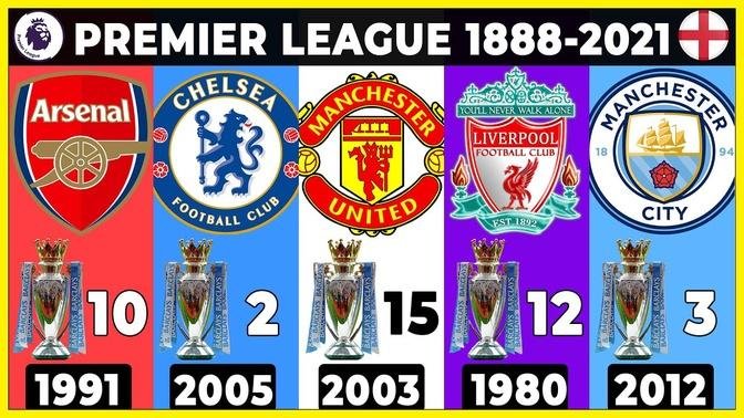 PREMIER LEAGUE • ALL CHAMPIONS 🔸1888 - 2021🔸 | LIST OF ALL ENGLISH FOOTBALL LEAGUE CHAMPIONS.