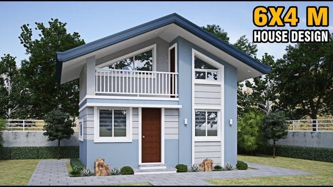6X4 METER HOUSE - SMALL HOUSE DESIGN - 24 SQM/258 SQFT.