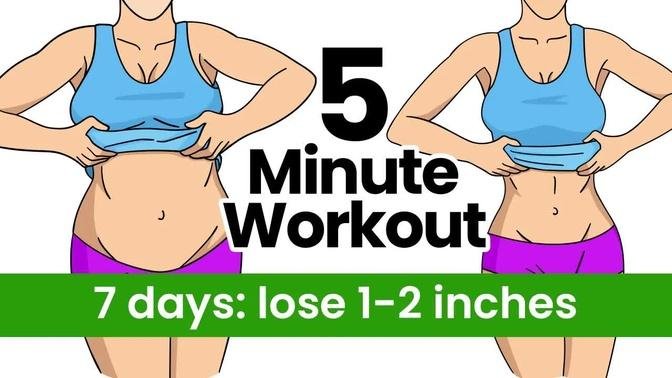 Exercises to Lose Belly Fat (lose 1 inch off waist in a week) Floor Based Workouts for Weight Loss