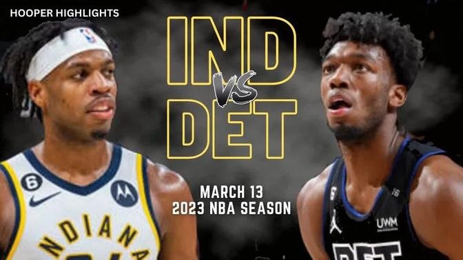 Indiana Pacers vs Detroit Pistons Full Game Highlights | Mar 13 | 2023 NBA Season