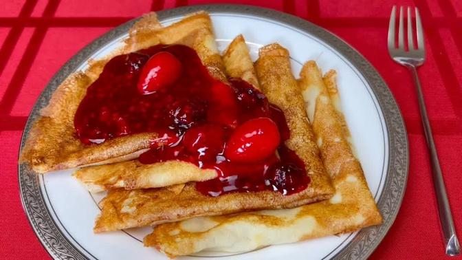 Crepes With Berry Sauce