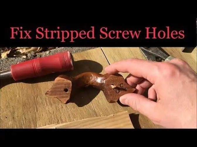 How To Fix Stripped Screw Holes! (Quick Trick To Fix Holes That Won't