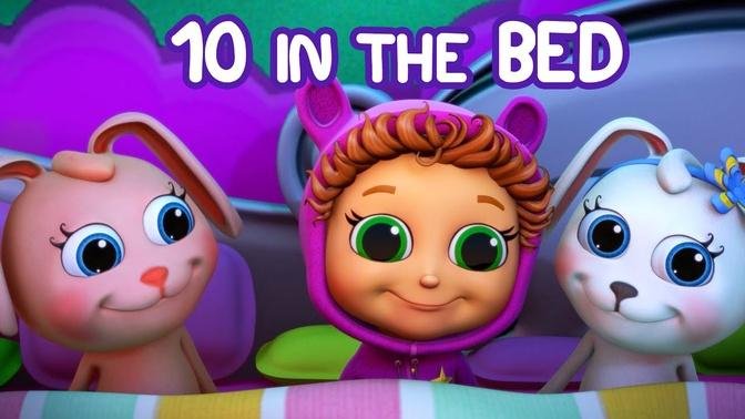 Ten in the Bed | Nursery Rhymes | Kids Songs | Baby Songs | FUNTASTIC TV