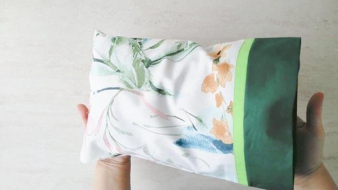 How to Make a Pillowcase // Burrito Style with French Seams