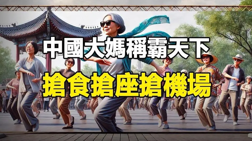 🔥🔥搶食搶座滿地耍潑 中國大媽稱霸天下❗為什麼她們總在「搶」❓中國大媽進化史❗