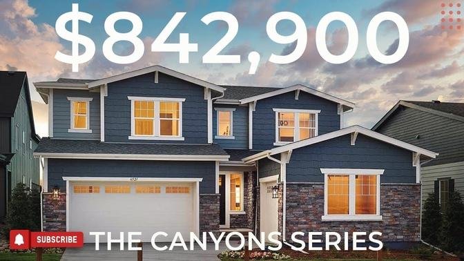 Inside another STUNNING Model home at The Canyons at Castle Pines | Colorado | New Home Tour
