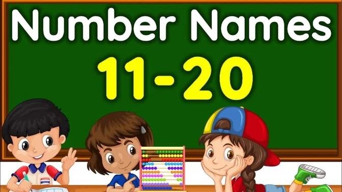 Number Names Number Names 11 20 Number Spelling Learn Numbers 