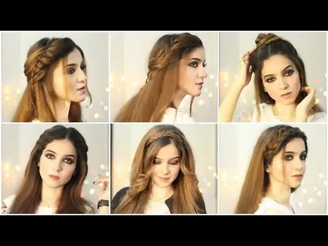 6 Easy Hairstyles hairstyles for girls Open hair  Hairstyles for Eid  how to style long hair