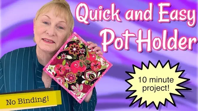 Quick And Easy 10 Minute Pot Holder The Sewing Room Channel