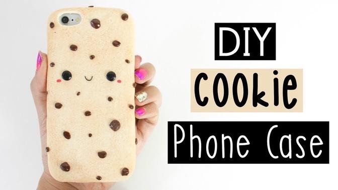 DIY CHOCOLATE CHIP COOKIE PHONE CASE!