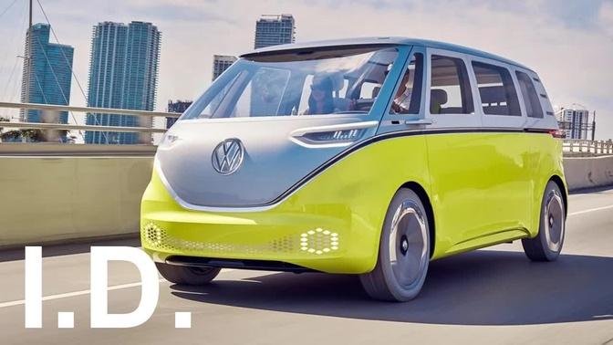 New 2018 Volkswagen I.D. Buzz - interior Exterior and Drive