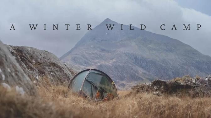 A winter wild camp in Snowdonia