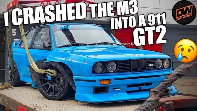 I Crashed my BMW M3 into a 911 GT2 at Silverstone trackday