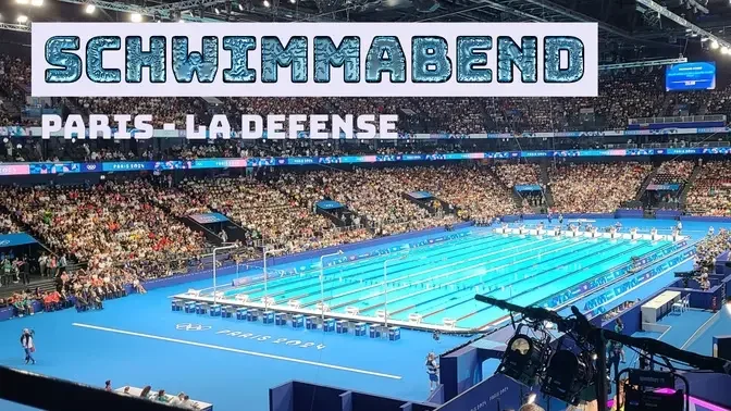 Schwimmabend in Paris - La Défense, 3. August 2024