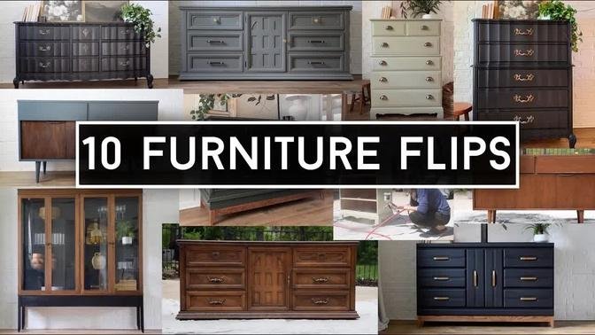 10 Inspiring Furniture Flips // Beautiful Furniture Makeovers