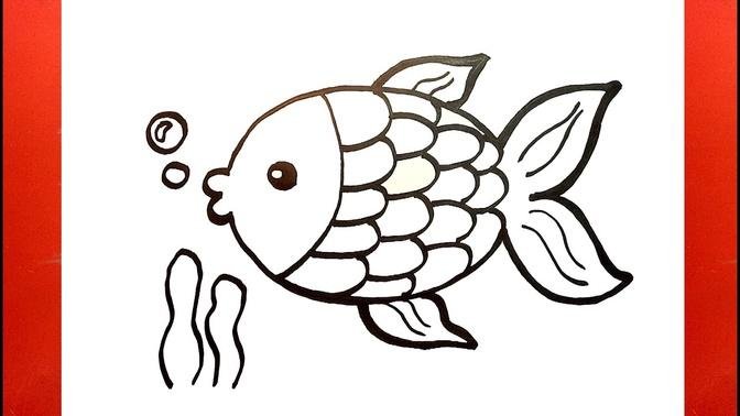 Vẽ con cá - Cách vẽ con cá đơn giản - Duy Hiếu