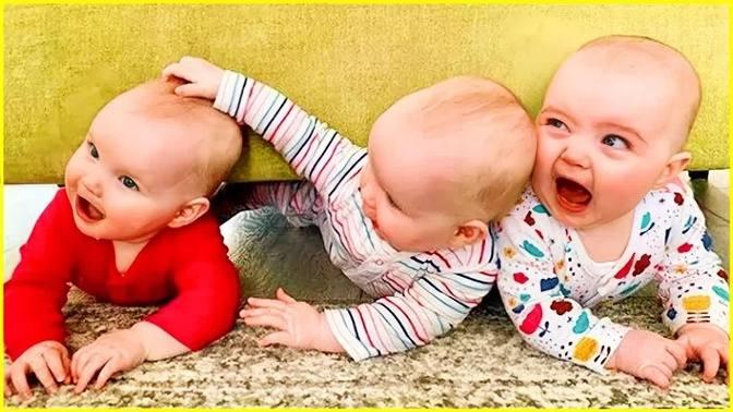 The Triplet Special - Cutest Triplets Baby Make you LAUGH super HARD ...