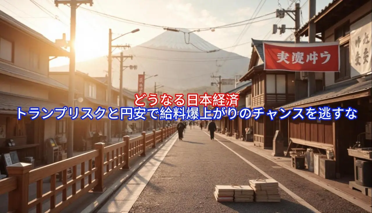どうなる日本経済，トランプリスクと円安で給料爆上がりのチャンスを逃すな