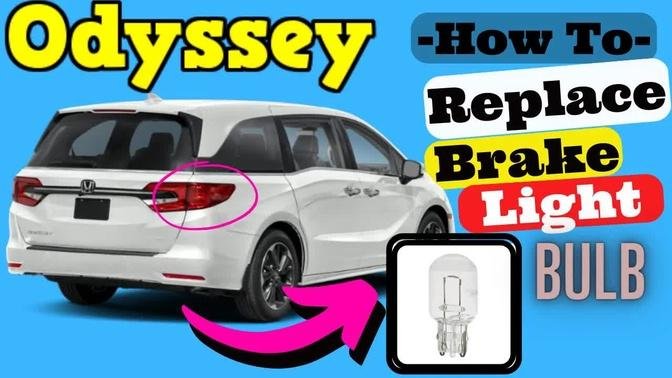 Honda Odyssey -- How to Replace Brake Light Bulb 2018 2019 2020 2022 2023