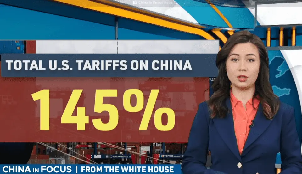 Total Tarif AS ke China Kini Capai 145% #perangdagang #trump
