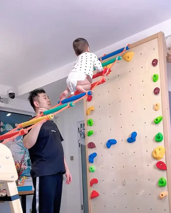 9 month old loves climbing🧗‍♂️