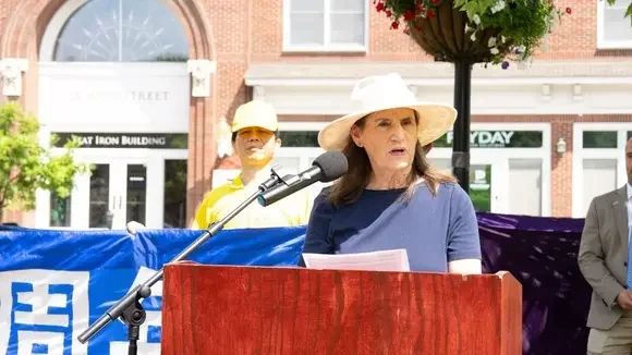 Falun Gong practitioners held an anti-persecution rally on July 13th in Goshen, Orange County, NY