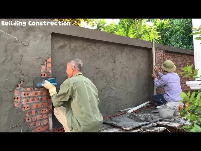 The Most Beautiful Technique Of Building And Decorating Brick And Cement Fences
