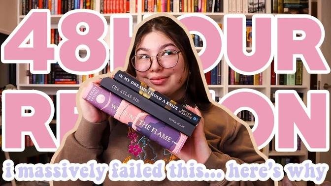 i read 2 books in 48 HOURS 🏃🏻‍♀️ 48 hour readathon vlog (i failed)