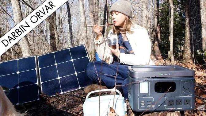 Solar Wilderness Cooking // Growatt Vita 550 Review (using electric lunchbox)