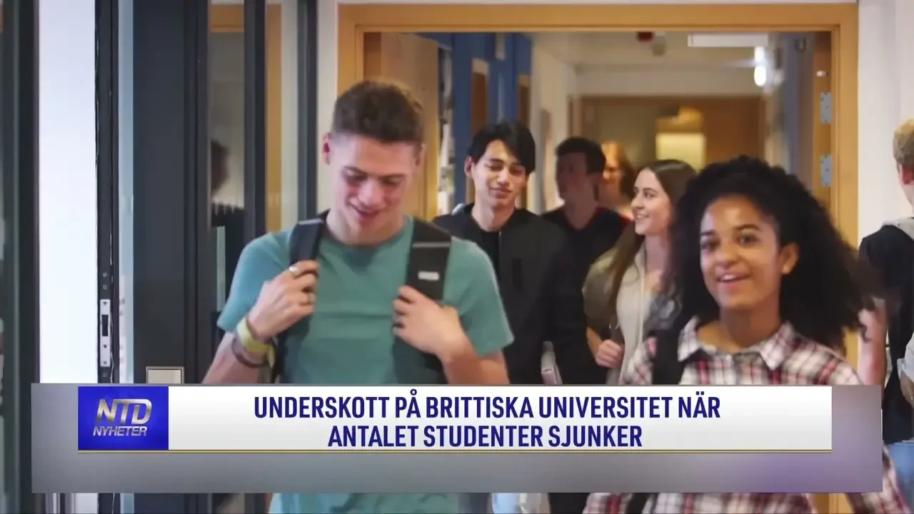 Underskott för brittiska universitet när studentantalet sjunker