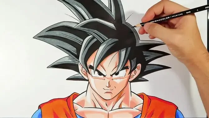 Cómo dibujar a Goku ! | parte 2 | DIRECTO