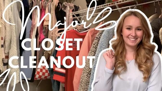 BIG Closet Clean Out!!│Getting Rid of Half My Clothes!