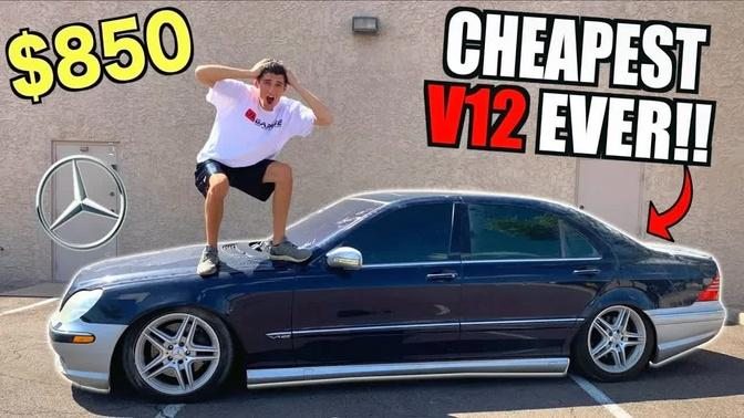 I Bought a TOTALED V12 Mercedes For $850 At Salvage Auction SIGHT UNSEEN!