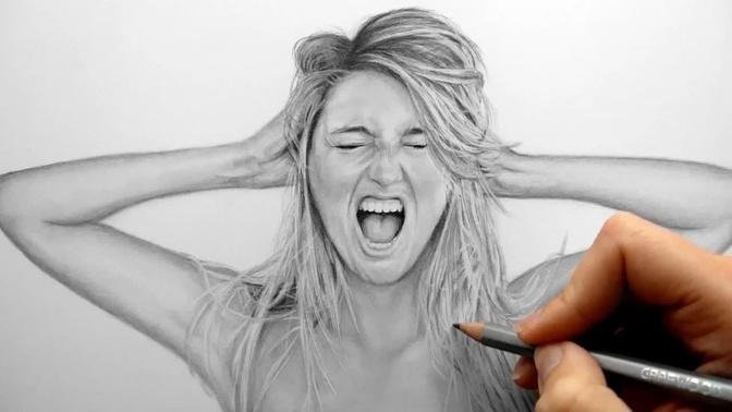 Timelapse | Drawing and shading small details with Caran d'ache graphite pencils | Emmy Kalia