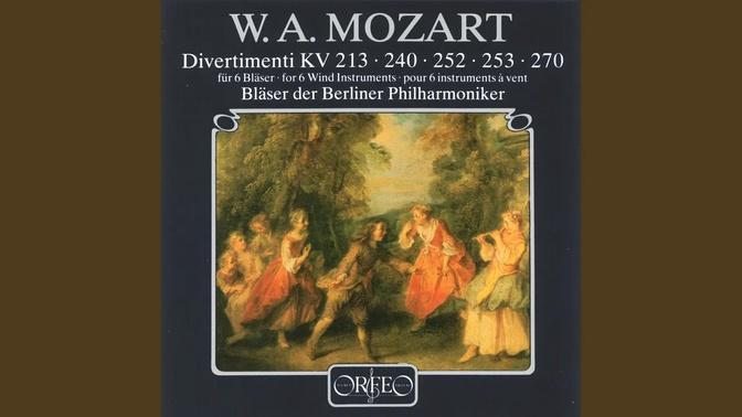 Mozart: Divertimento in B-Flat Major, K. 240: III. Menuetto