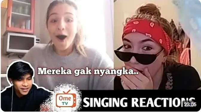 Intending to entertain them, they were shocked instead || SINGING REACTIONS OmeTV #viral #trending